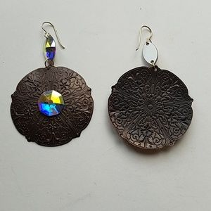 GASOLINE GLAMOUR Jewelry - GYPSY QUEEN MEDALLION OPAL EARRINGS NEW GASOLINE GLAMOUR Jewelry - GYPSY QUEEN MEDALLION OPAL EARRINGS NEW